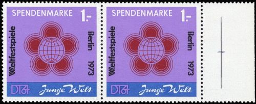 1972, DDR Spendenmarken, Sp 2 PK, **