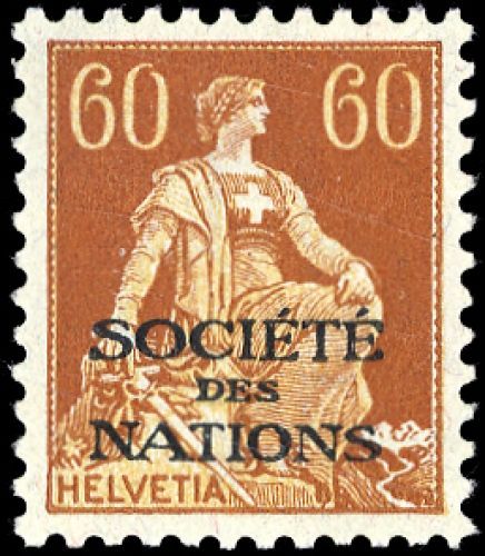 1922, Schweiz Völkerbund SDN, 10 x, **