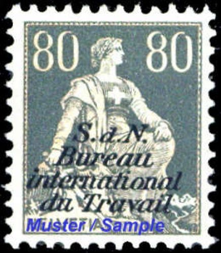 1923, Schweiz Internationale Arbeitsamt BIT, 10 x, **