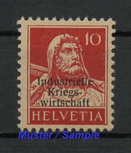 1918, Schweiz Dienstmarken für Kriegswirtschaft, 4 I, **