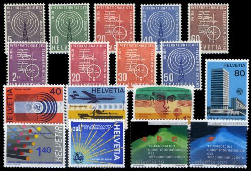 1958, Schweiz Internationale Fernmeldeunion UIT, 1-17, **