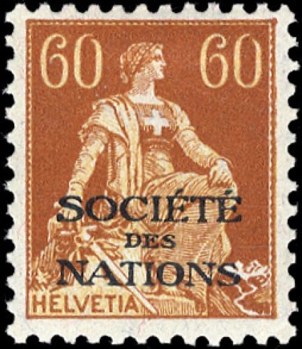 1922, Schweiz Völkerbund SDN, 10 x, *