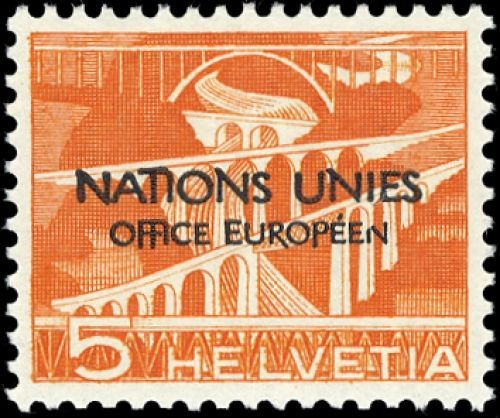 1950, Schweiz Europäisches Amt der Vereinten Nationen ONU, 1 ...