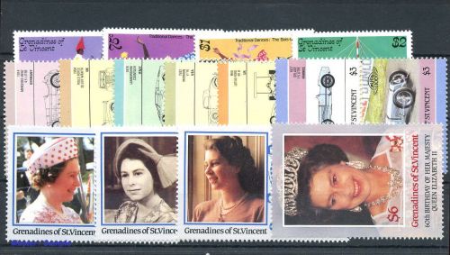 1986, St. Vincent Grenadinen, 474-77 u.a., **