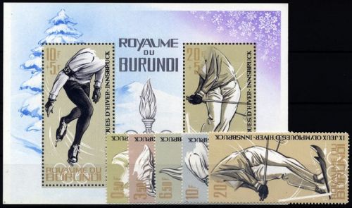 1964, Burundi, Bl. 3 A u.a., **