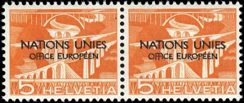 1950, Schweiz Europäisches Amt der Vereinten Nationen ONU, 1 ...