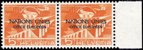 1950, Schweiz Europäisches Amt der Vereinten Nationen ONU, 1 V, **