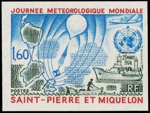 1974, St. Pierre et Miquelon, 495 U, **