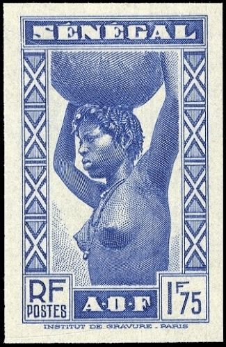 1938, Senegal, 177 U, (*)