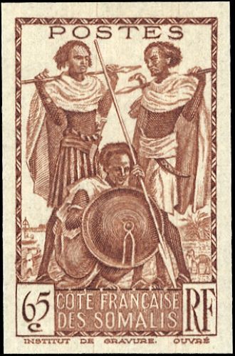 1938, Französisch Somaliküste, 165 U, **