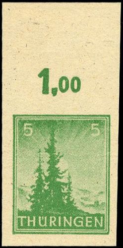 1945, SBZ Thüringen, 94 bw U, **