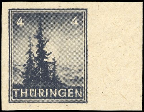 1945, SBZ Thüringen, 93 z1 U, **