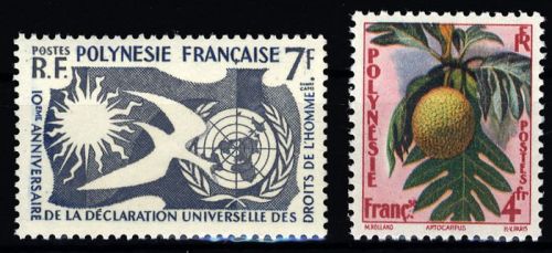 1958, Französisch Polynesien, 14-15, **
