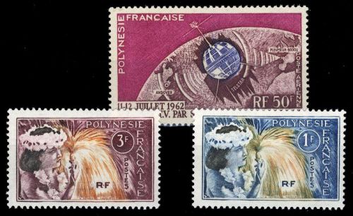 1962, Französisch Polynesien, 23+33-34, **