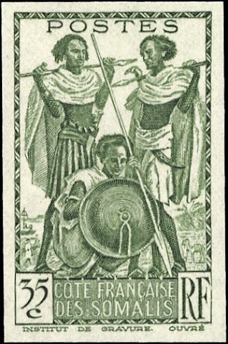 1938, Französisch Somaliküste, 159 U, **