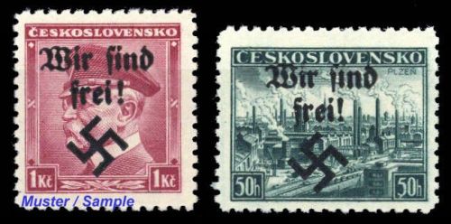 1938, Sudetenland Rumburg, 9+51, **