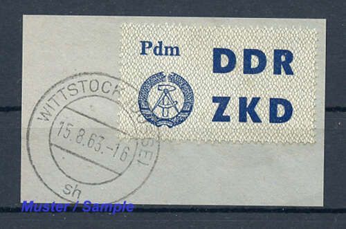 1964, DDR Verwaltungspost C Laufkontrollzettel ZKD, 12, Briefst.