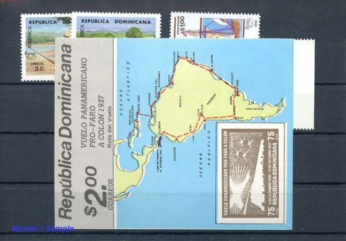 1987, Dominikanische Republik, Bl.42 u.a., **