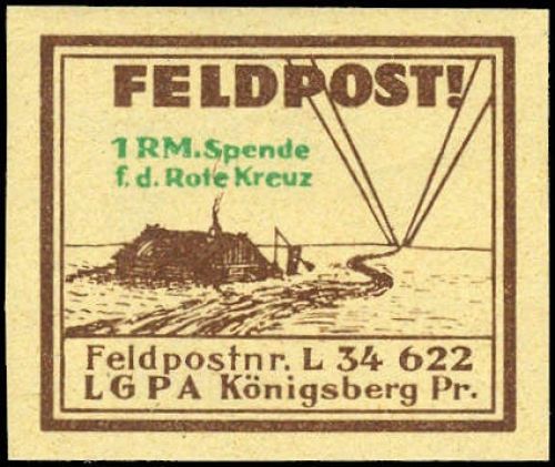 1944, Deutsche Besetzung II. WK, Feldpostmarken, 14.3.g, **