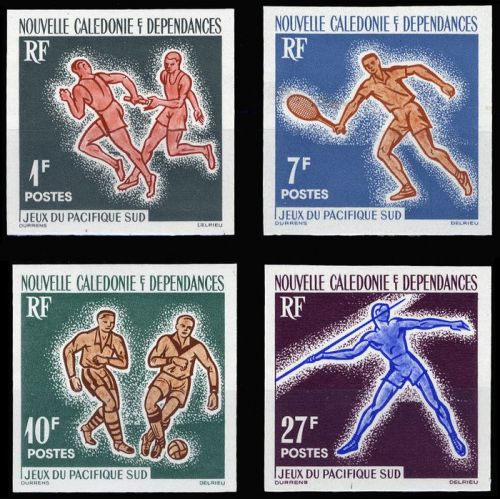1963, Neukaledonien, 388-91 U, **
