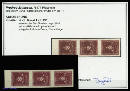 1942, Kroatien, D 1 x U DDK (3), **