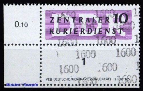 1957, DDR Verwaltungspost B Zentraler Kurierdienst, 14 DV LF, **