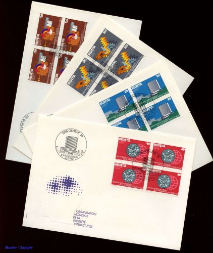 1982, Schweiz Weltorganisation für geistiges Eigentum OMPI, 1-4 ...