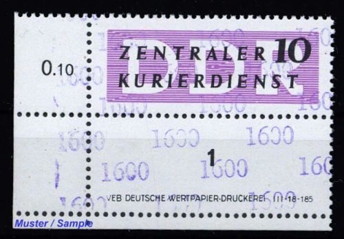1957, DDR Verwaltungspost B Zentraler Kurierdienst, 14 DV LF, **
