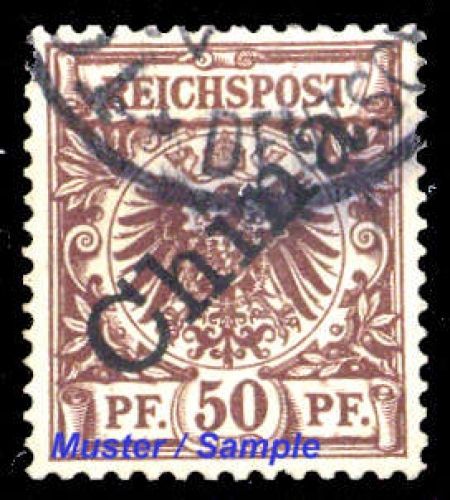 1898, Deutsche Auslandspost China, 6 I, gest.