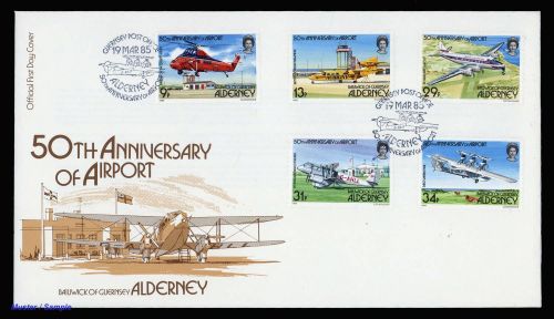 1985, Alderney, 18-22, FDC