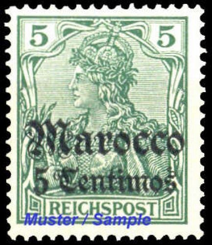 1905, Deutsche Auslandspost Marokko, 20, **