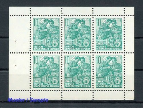 1960, DDR, HBl. 8A Plf, **
