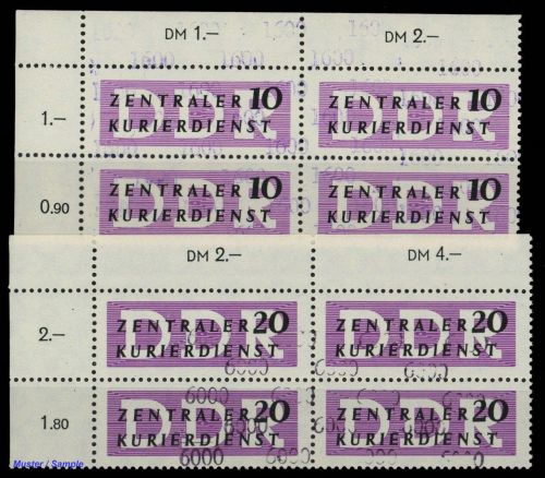 1957, DDR Verwaltungspost B Zentraler Kurierdienst, 14-15 (4), **