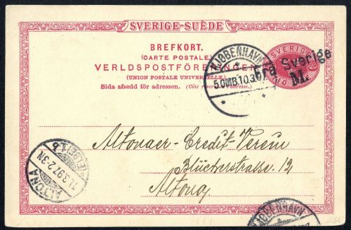1897, Schweden, P 20 a, Brief