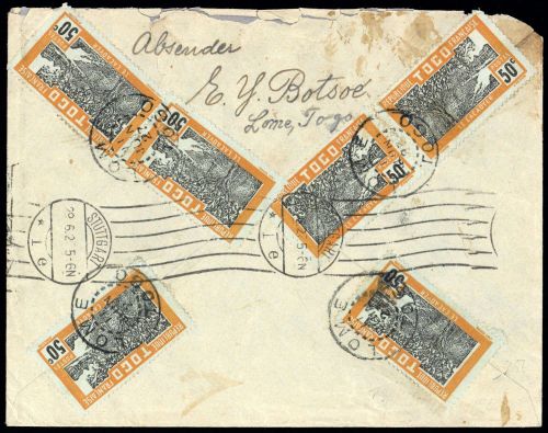 1926, Togo, 77 (6), Brief