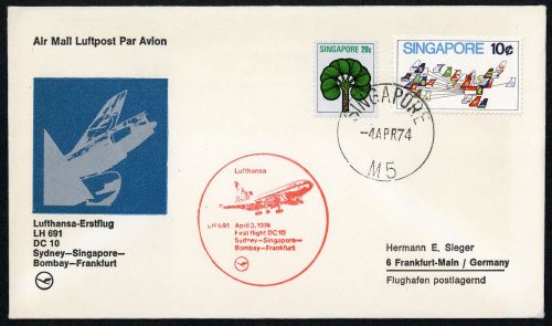 1974, Singapur, Brief
