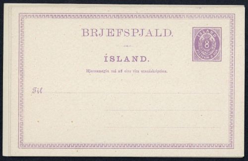 1880, Island, P 2-3, 7, Brief