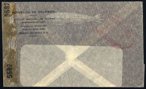 1943, Kolumbien, Brief