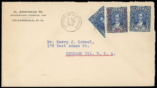1929, Guatemala, 222 H u.a., Brief
