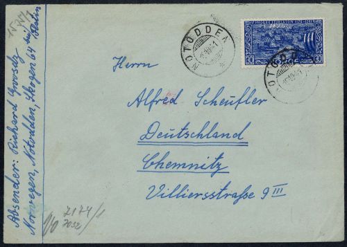 1941, Norwegen, 262, Brief