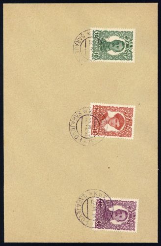 1918, Österreich Feldpost Allgemeine Ausgaben, 73-75, Brief