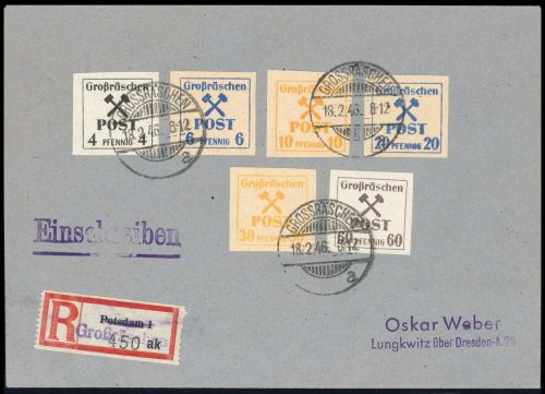 1946, Deutsche Lokalausgabe Grossräschen, 42 u.a., Brief