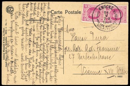 1926, Sport u. Spiel, Golf, 188 (2), Brief