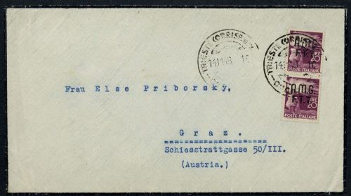 1949, Triest Zone A, 13 (2), Brief