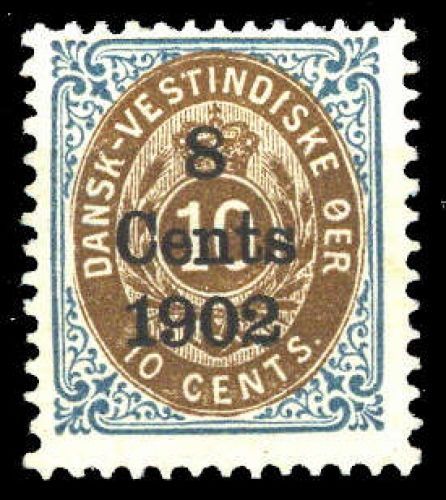 1902, Dänisch Westindien, 24 A I, *