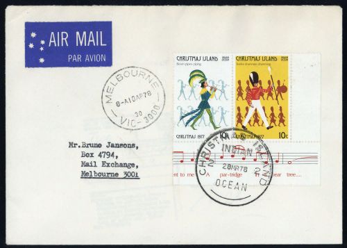 1977, Weihnachtsinseln, 96-97, Brief
