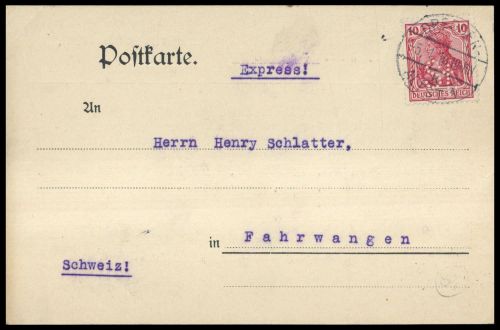 1916, Deutsches Reich, 86 Lo, Brief