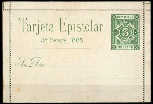 1885, Uruguay, K 3 b, Brief