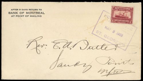 1929, Neufundland, 130, Brief