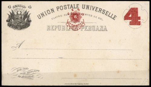 1884, Peru, P 17 b II, Brief